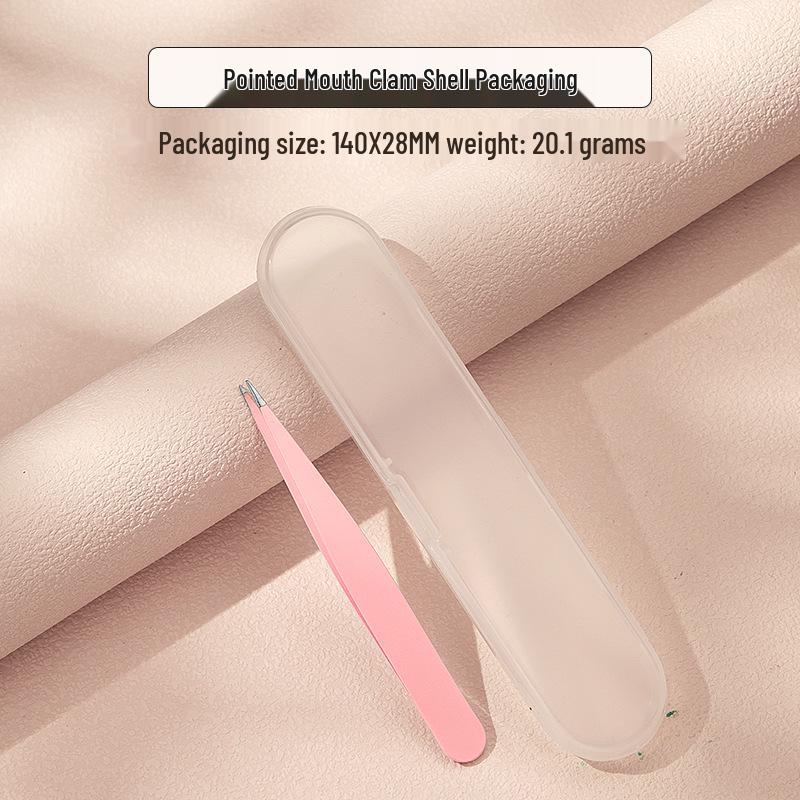 Stainless Steel 96-Piece Eyebrow & Beard Tweezers Set with Double Eyelid Stickers