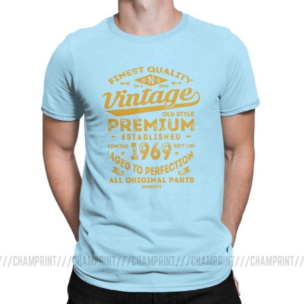 Vintage 1969 Birthday Gift Idea 50 Years Old 50Th Birthday Gift T Shirt For Male O