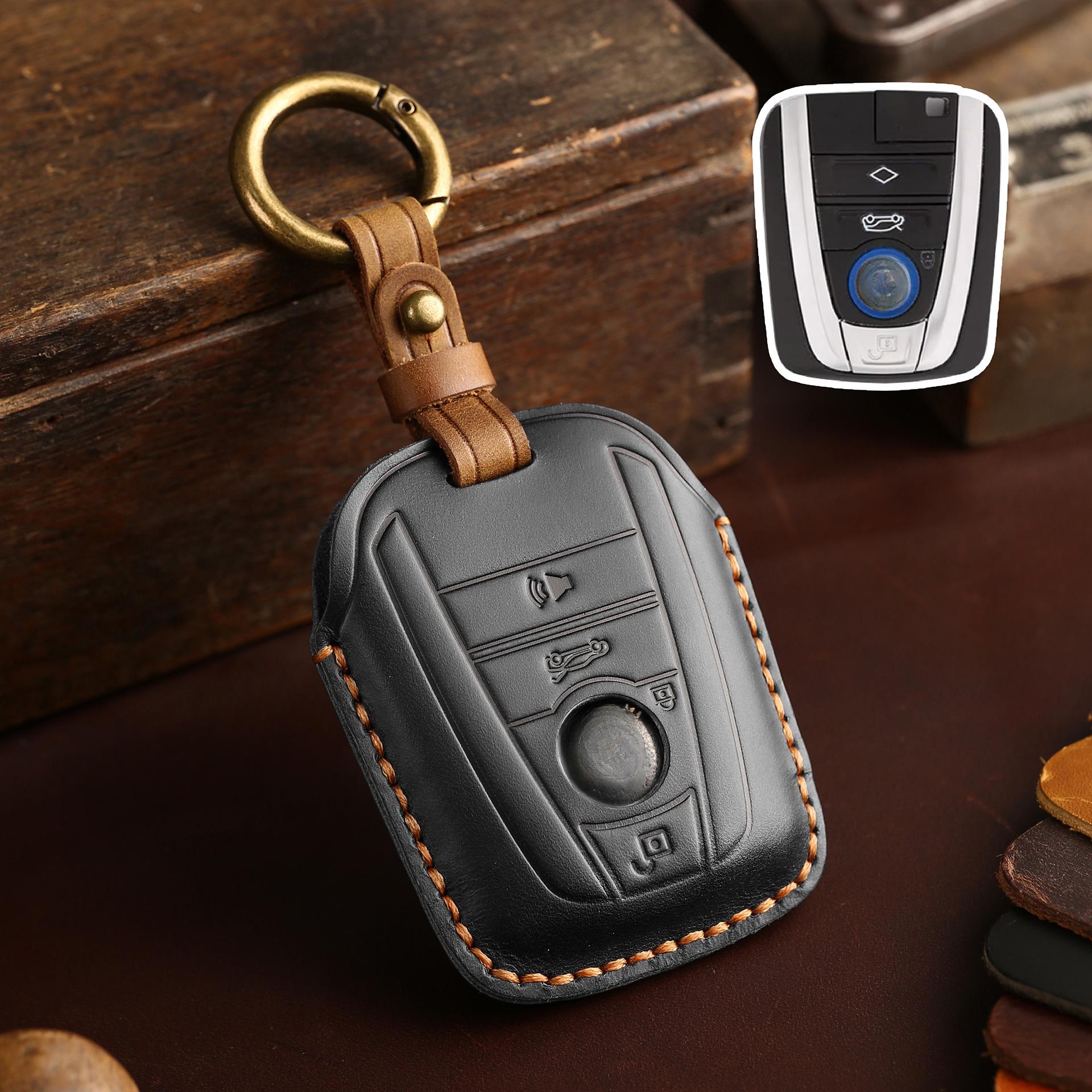 

Кожаный чехол для ключа автомобиля, защитная оболочка, держатель брелка, набор для BMW I3 I8 серии, дистанционный ключ для стайлинга автомобиля, брелок, аксессуары