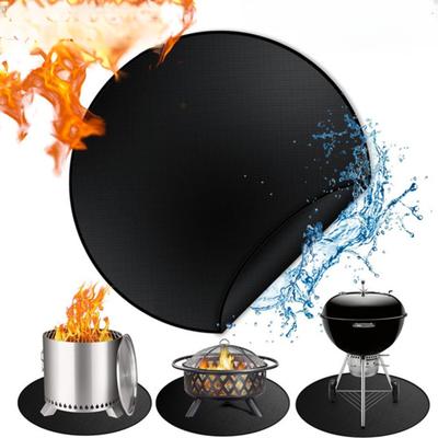 Heatproof Fireproof Barbecue Mat Silicone Fiberglass Pad for Outdoor Grilling High Temperature Resistant and Easy To Clean