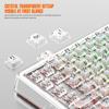 SUEHIODHY Hot Swappable Mechanical Keyboard Wireless Backlit RGB Clear K60 Keyboard Cherry Profile Transparent Keyboard Keycaps with VIA Programmable