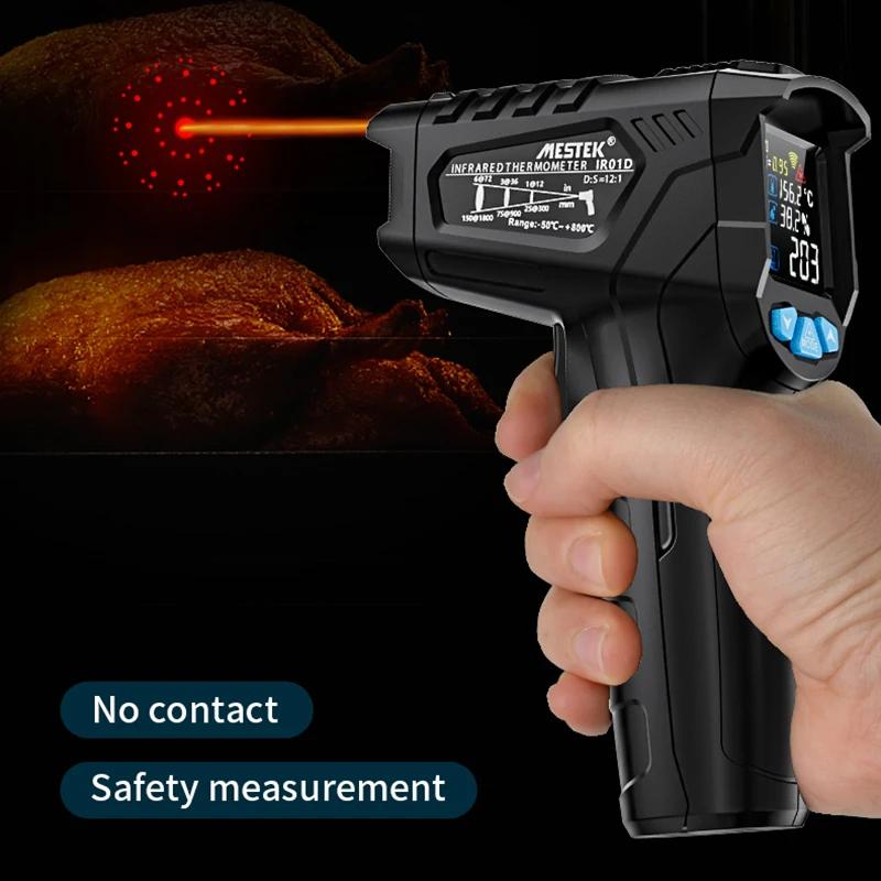 IR01A/B/C Non-Contact Digital Infrared Thermometer High Precision Industrial Temperature Meter Outdoor Hygrometer IR Thermometer