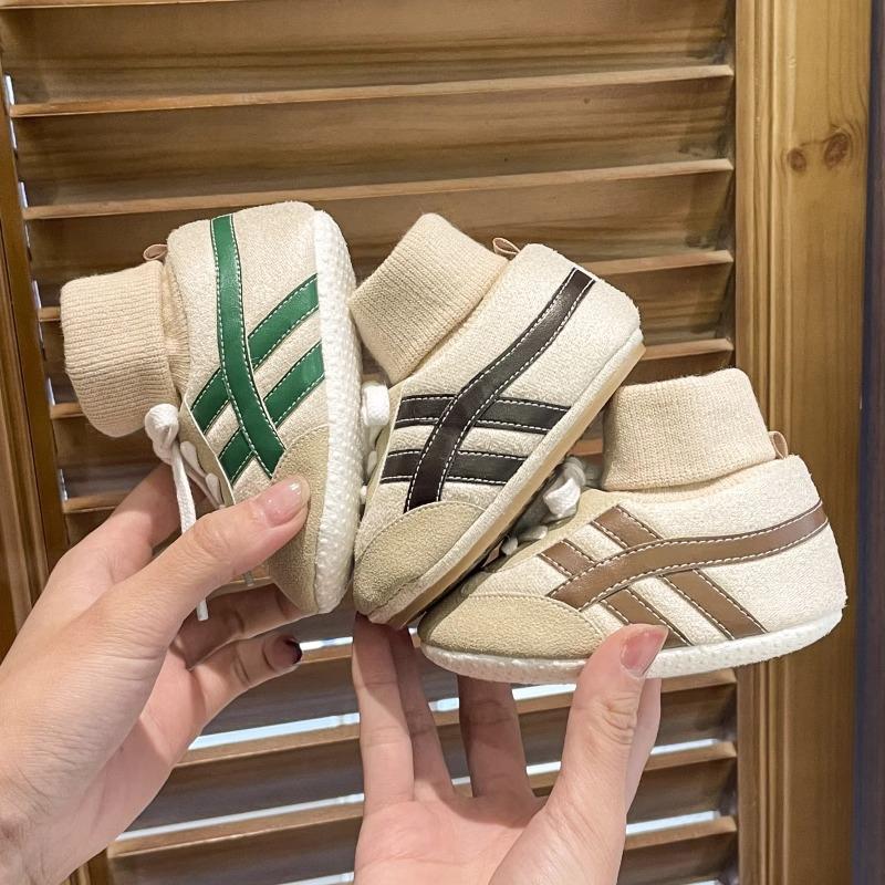 Baby Sock Shoes Autumn and Winter Baby Girls Boys Ankle-covered Style 0-1 Year Old Anti Slip Fashion Design Newborn Infant Shoes