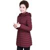New Winter Coat Large Size Mother Suit Light Down Cotton Suit Medium and Long Style