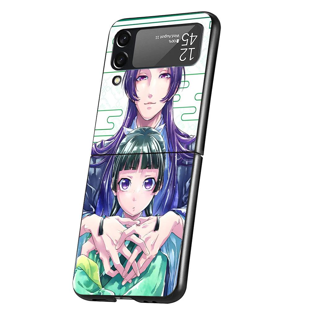 A-Apothecary D-Diaries Anime Cover Phone Case For Samsung Galaxy Z Flip 7 6 5 4 3 5G Flip7 Flip6 Flip5 Flip4 Flip3 Black Fundas