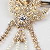 Alloy Rhinestone Tassel Head Band Wedding Banquet Dress Headdress for Women
