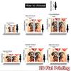 2D flat printing 2pcs Party Curtains Dachshund Dogs Heart Balloons Digital Printed Polyester Drapes Festive Holiday Use for New