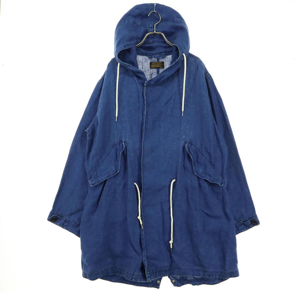 Varde77 Made In Japan Long Sleeve Linen Mod Coat 2 Blue Indigo Men's Used
