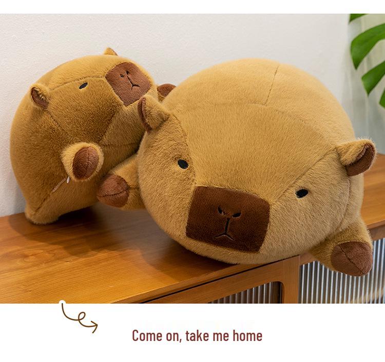 Adorable Capybara Plush Doll: Round Pillow & Creative Birthday Gift