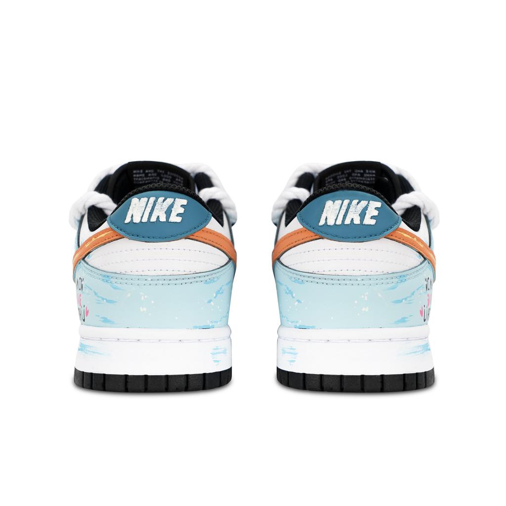 Nike Dunk Love Slip Resistant Abrasion Resistant Slip Resistant Abrasion Resistant Low Top Skateboard Shoes Unisex Blue DD1391-100(Team883-)