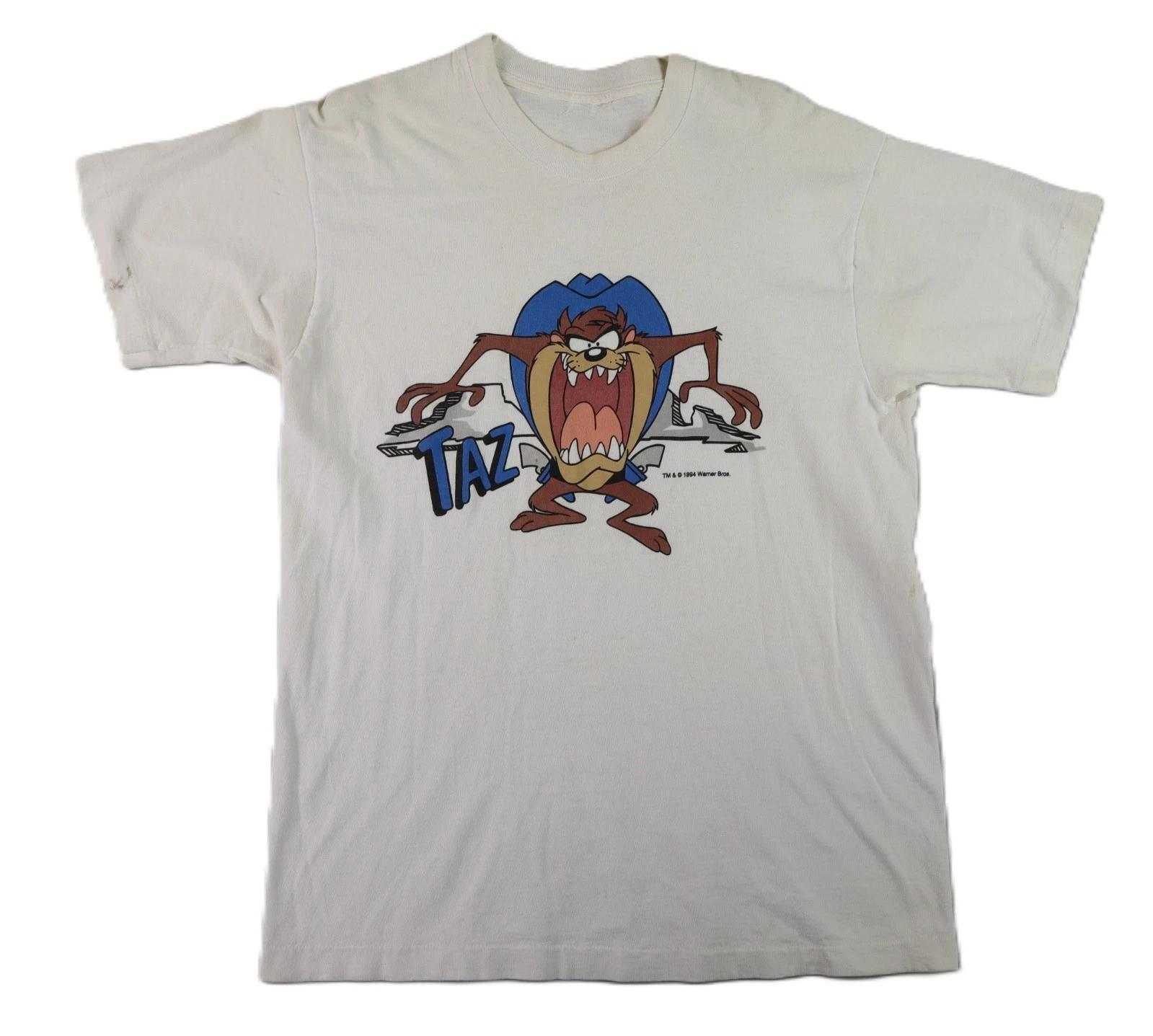 VTG 90s 1994 US L Taz Tasmanian Devil Looney Tunes Single Stitch T Shirt White L