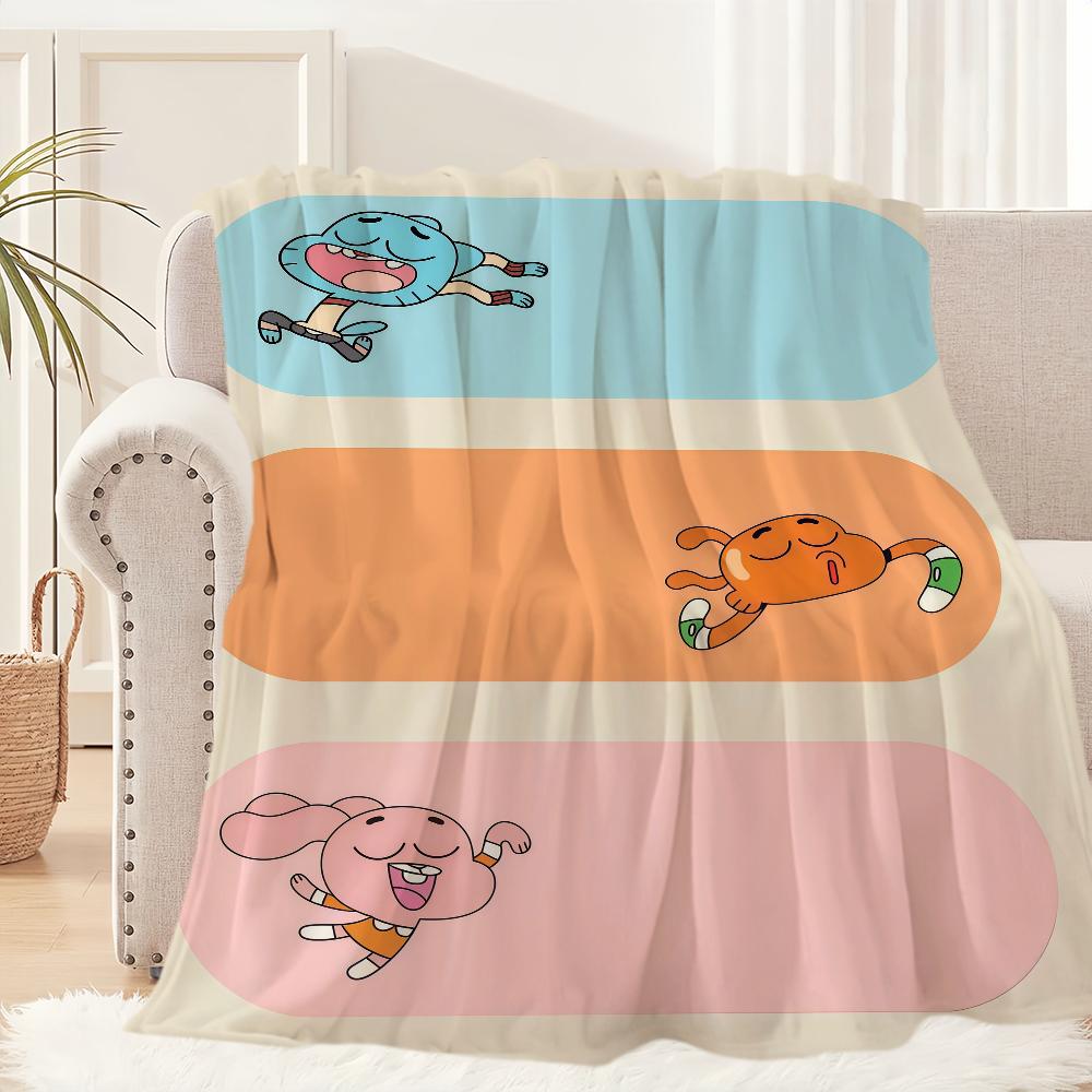 

A-Amazing W-World-ES of G-Gumball-ES Blanket Blanket for Couch Sofa Travel Home Picni Flannel Blanket birthday gift Comfortable 30x40in