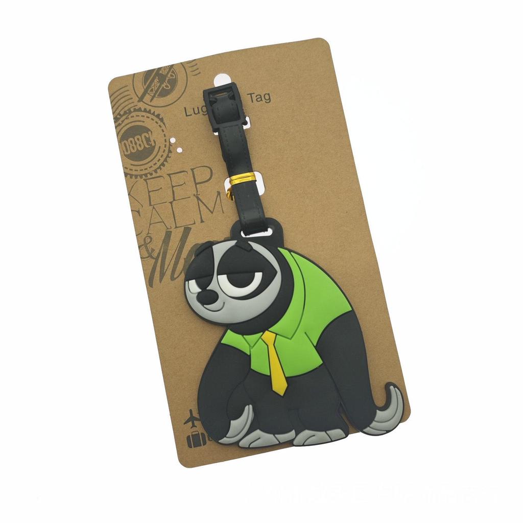 Zootopia Cute Cartoon Silicone Luggage Tag - Judy, Nick, Sloth Design