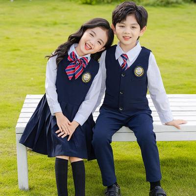 Ensemble d'uniforme d'automne/printemps pour filles et garçons de la British Academy (maternelle et école primaire)