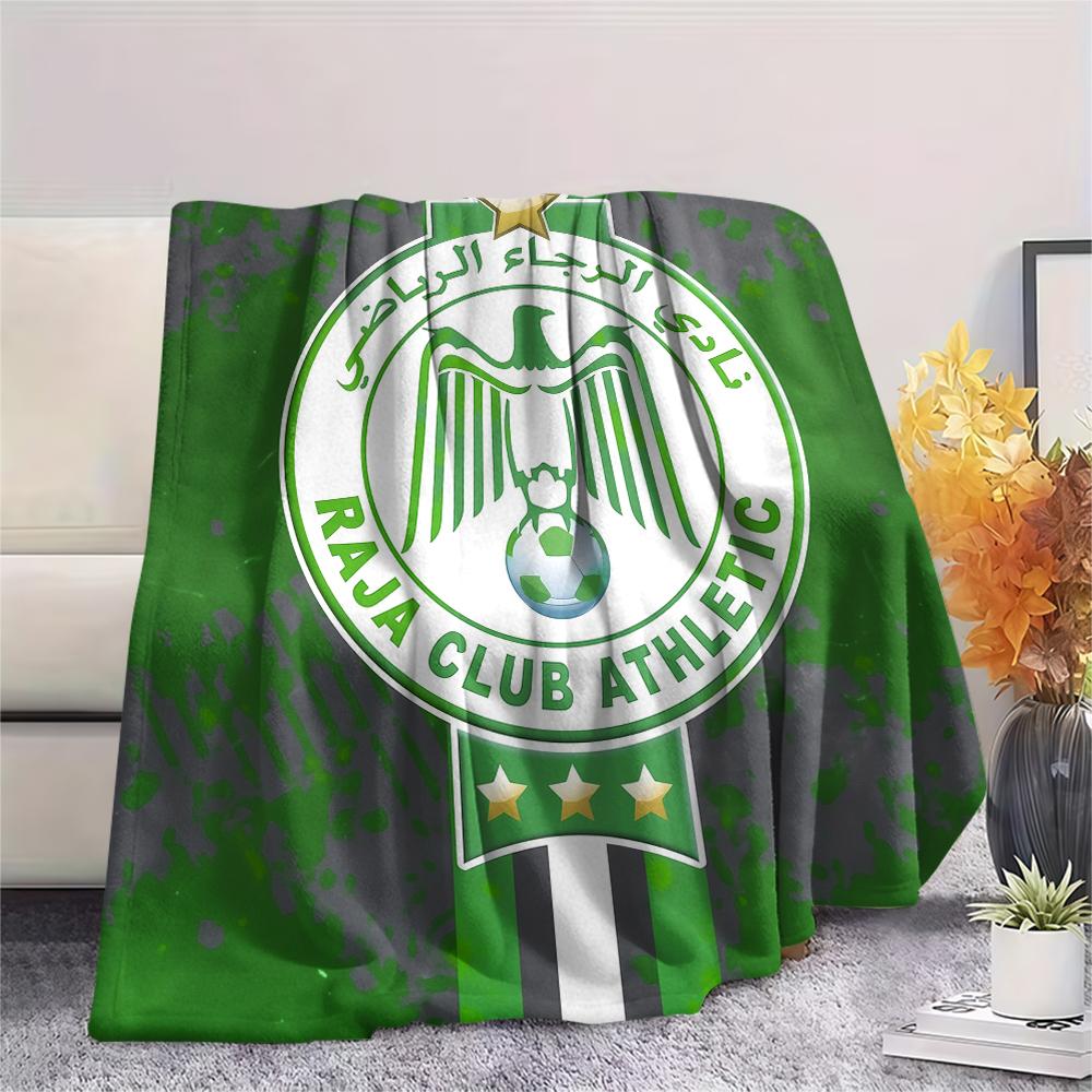Raja Club Athletic,pattern Flannel Blanket, High quality Comfortable for All Seasons, Home Decor, Warmth and Comfort, Perfect for Gifts.