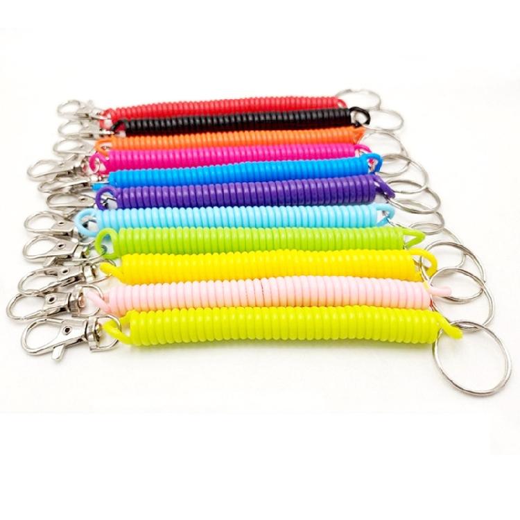 Portable Coil Springs Keychain Handmade Bag Ornament Gym Key Holder Hanging Ornament Suitable for Party Everyday Use