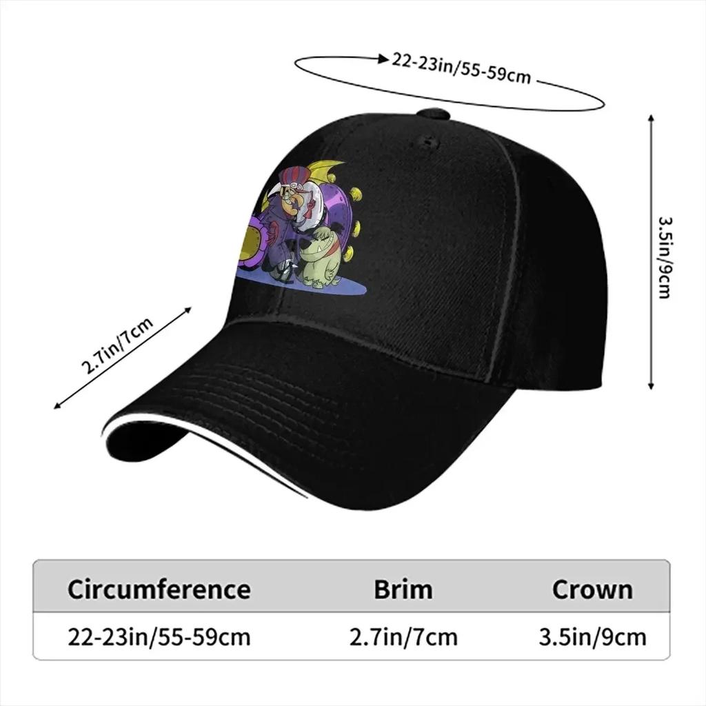 Washed WoUnisexs Baseball Cap Vintage Cartoon Trucker Snapback Caps Dad Hat Wacky Races Golf Hats