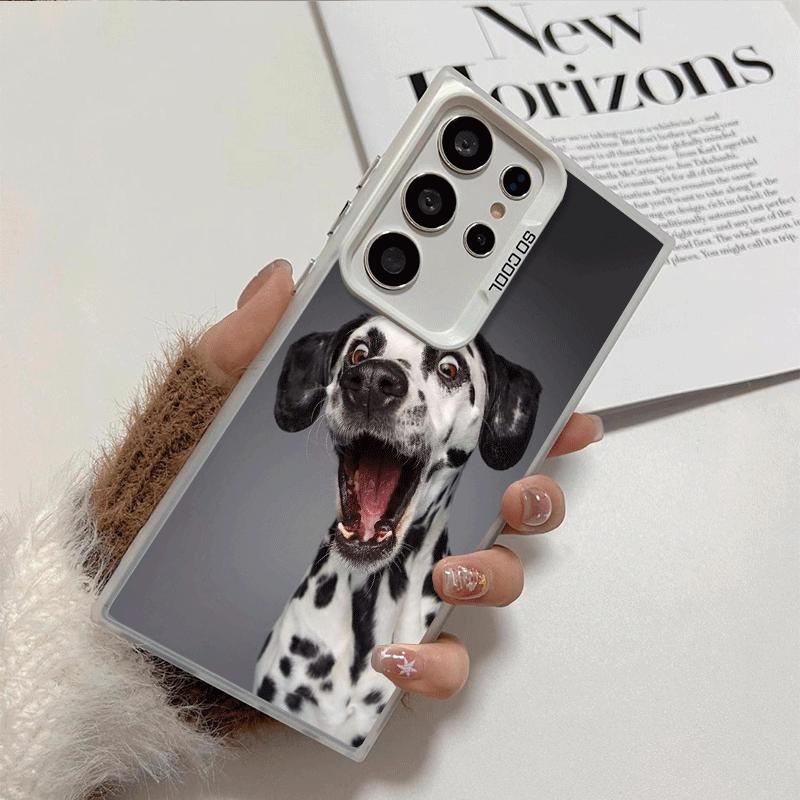 Dalmatian Cute Dog Shockproof Phone Case for Samsung Galaxy S26 Edge S25 Ultra S24 FE S23 Plus S21 Cover Anti Fall Fundas