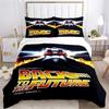 Back To The Future Pattern All Season Duvet Cover Bedding Comforter set Soft Quilt Cover and Pillowcases SingleDouble/Queen/King