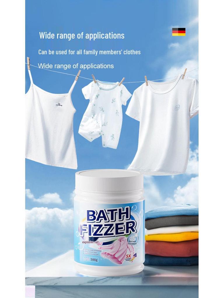 Powerful De-yellowing and Whitening Laundry Stain Remover for School Uniforms and Colored Clothes