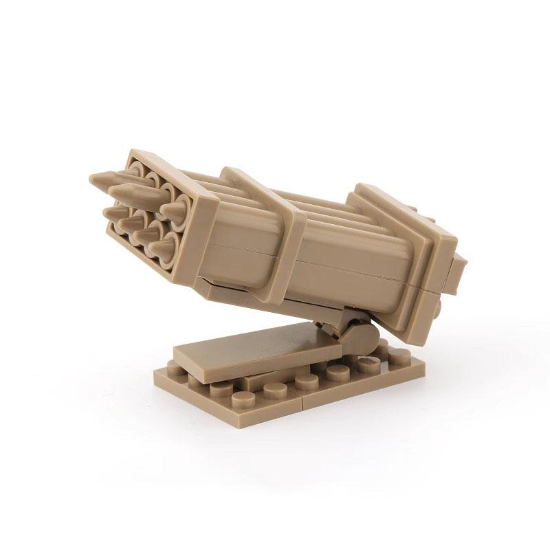 MOC WW2 Militärpistole Kanone Bausteine Schwere Waffen Kriegsszene Soldaten Armee Figuren Zubehör Waffen Steine Spielzeug