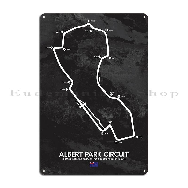

Circuit de Dijon Prenois Magny Cours Racetrack Map Metal Plaque Poster Plates Classic Designing Printed Bar Tin Sign Poster 20x30cm
