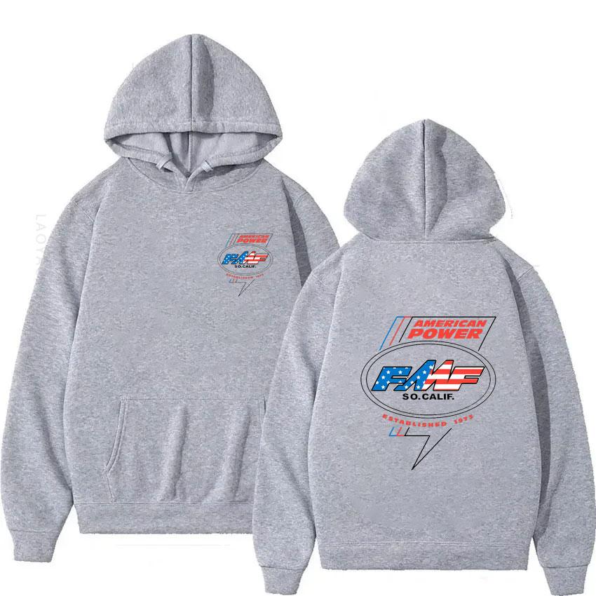 FMF Racing Exhaust Ama Motocross Theme Женская унисекс осенняя одежда новая толстовка с капюшоном S серый