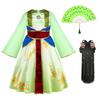 Enfants Mulan Cosplay Robe de Princesse Filles Style Chinois Hanfu Costume Traditionnel Enfants Anniversaire Fête de Carnaval Vêtements de Fée
