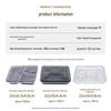 Disposable Multi-Compartment Meal Prep Containers