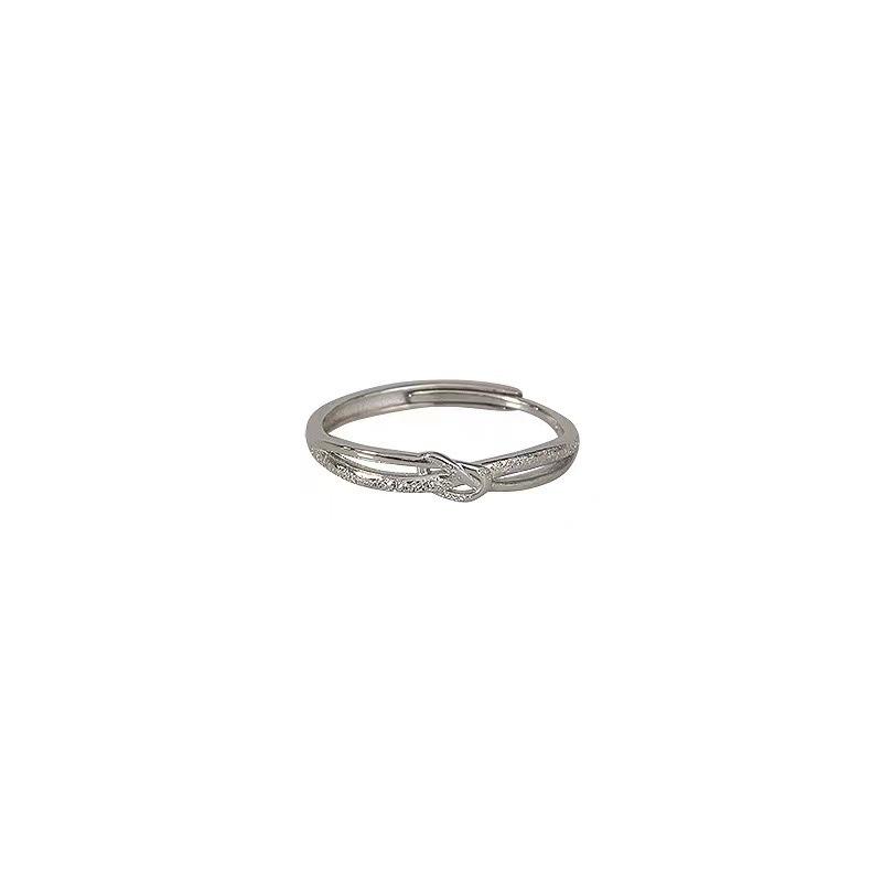 Starry Sky Knot Ring: Women's Adjustable Minimalist Luxe Design