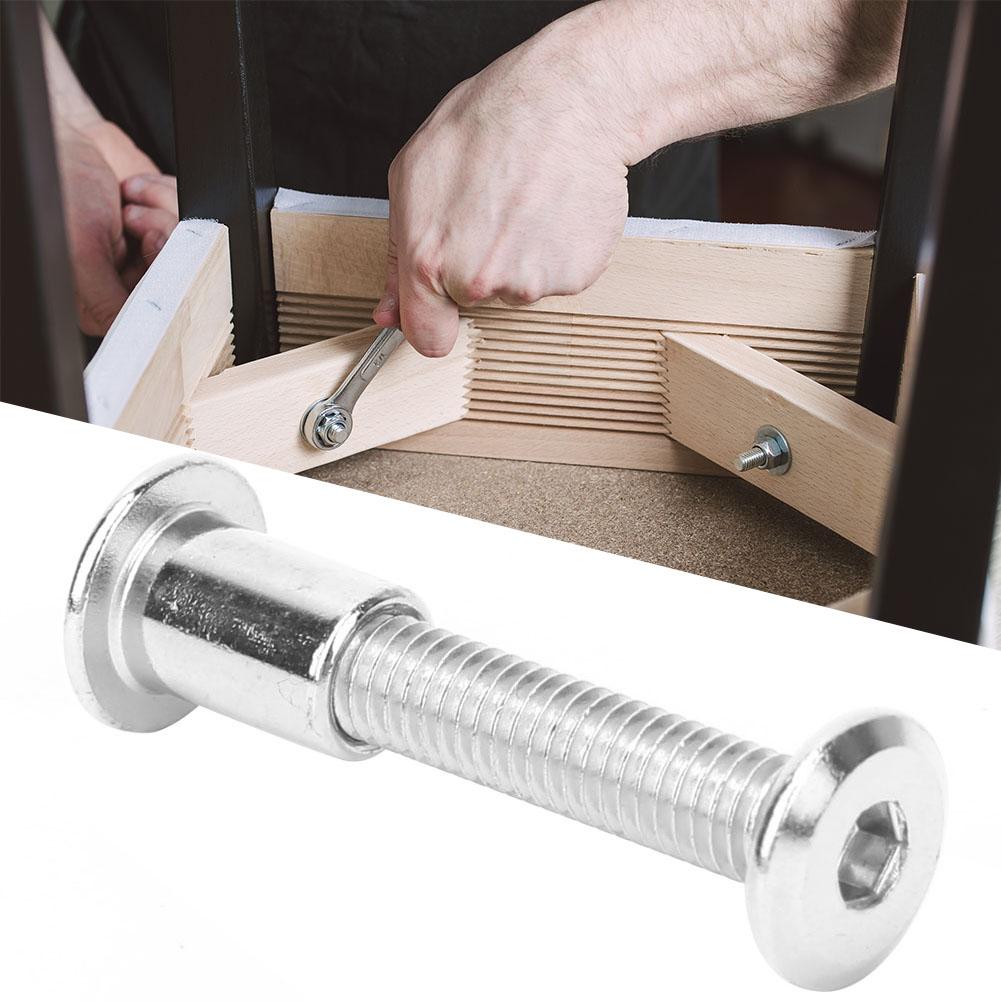 10 Pairs Hex Socket Screw Nut Kit 12mm Nickel Plated Carbon Steel Screw Nut KitM6 x 35