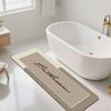 VIKAMA Simple Beige Carpet Non-slip Bathroom Mat Doormat Toilet Floor Rug  Living Room Bedroom Carpet Welcome Mat Outdoor Carpe