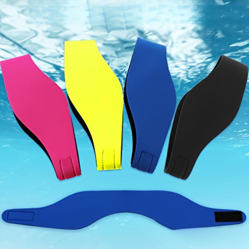 4 Stück Wasserdichtes Neopren Schwimm Stirnband Kinder und Erwachsene Gehörschutz Haarband für Schwimmbahnen Wassersportarten