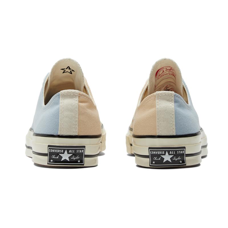 Converse Chuck Taylor All Star 1970s Mandarin Duck Color Blocking Classic Versatile Low-Top Canvas Shoes Unisex Light Blue Beige
