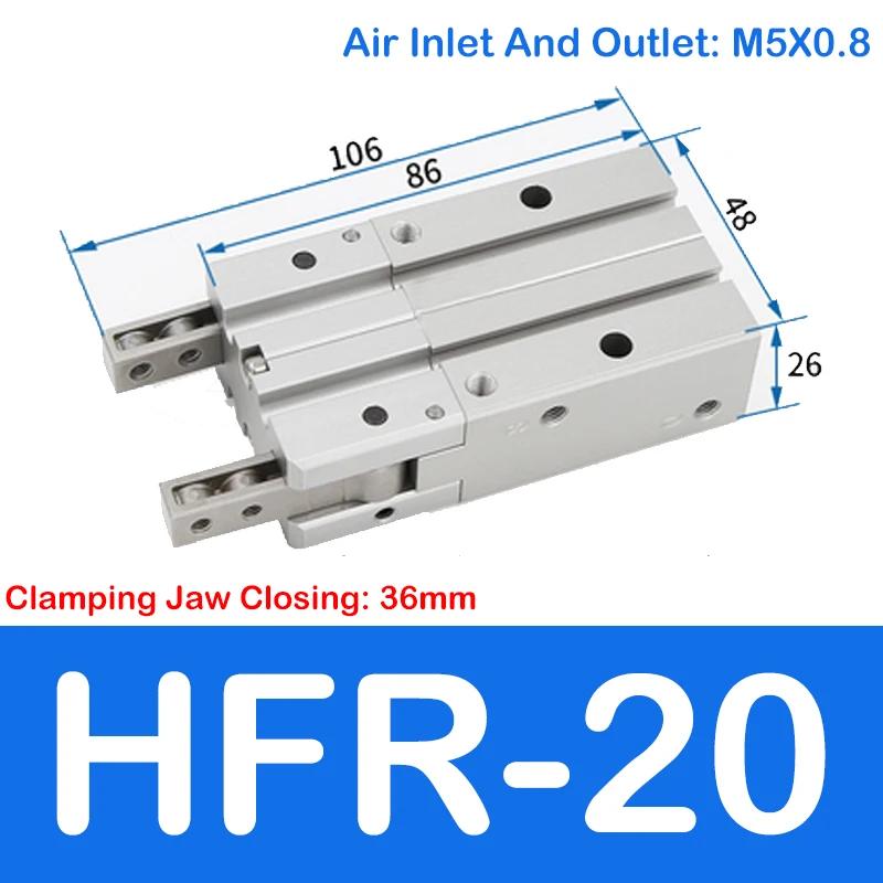 HFR Finger Cylinder HFR10/HFR16/HFR20/HFR25N180 Degree Opening and Closing Claw
