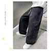 Boys' Fleece-Lined Straight-Leg Pants for Fall and Winter – Cozy Velvet, Loose Fit for Big Boys and Teens