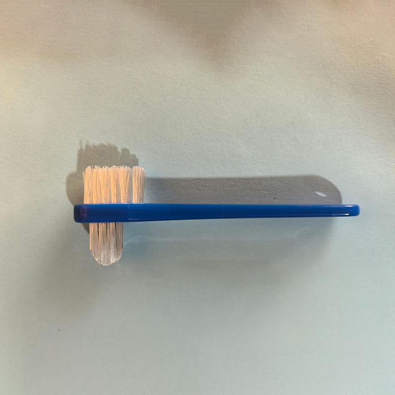 T-Shape Denture Dedicated Brush Toothbrush Dual Head False Teeth Brushes Cleaner