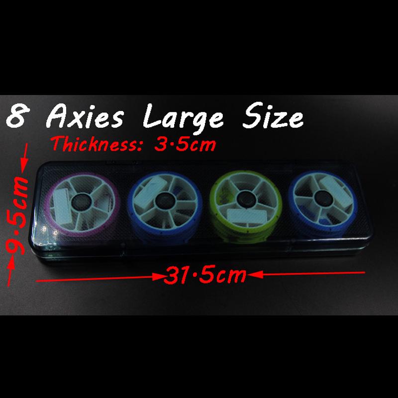 Premium Round Silicone Main Line Leader Rig Storage Tackle Box Case S L Line Holders Fishing Tackle