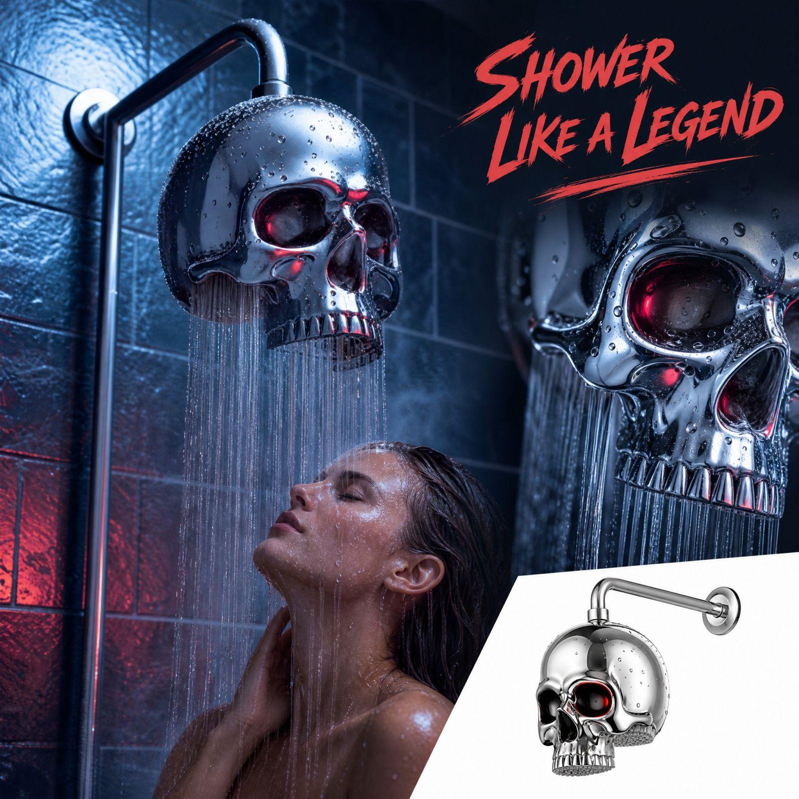 Duschkopf mit kreatigem Strahl für Badezimmerdusche und Halloween-Dekoration One Size blue