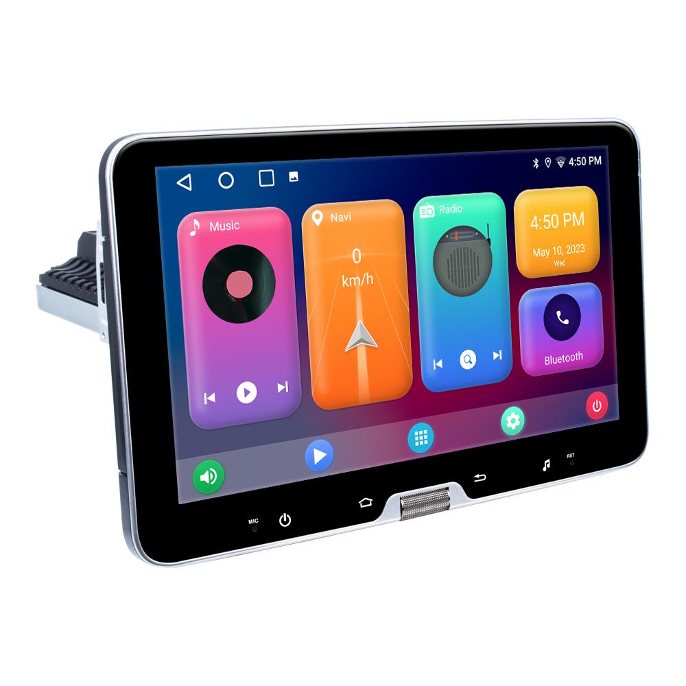 

1din Android 10,1-дюймовый автомобильный стерео радио с поворотным сенсорным экраном для универсального Carplay GPS-навигатора Bluetooth WIFI авторадио 10.1INCH