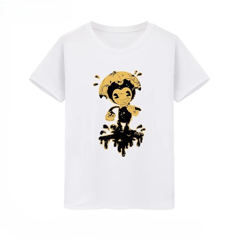 Anime Bendy And The Ink Machine Oversized T Shirt Unisex Unisex 100 Cotton Summer Crewneck Short Sleeve Funny Tshirt Graphics Tees