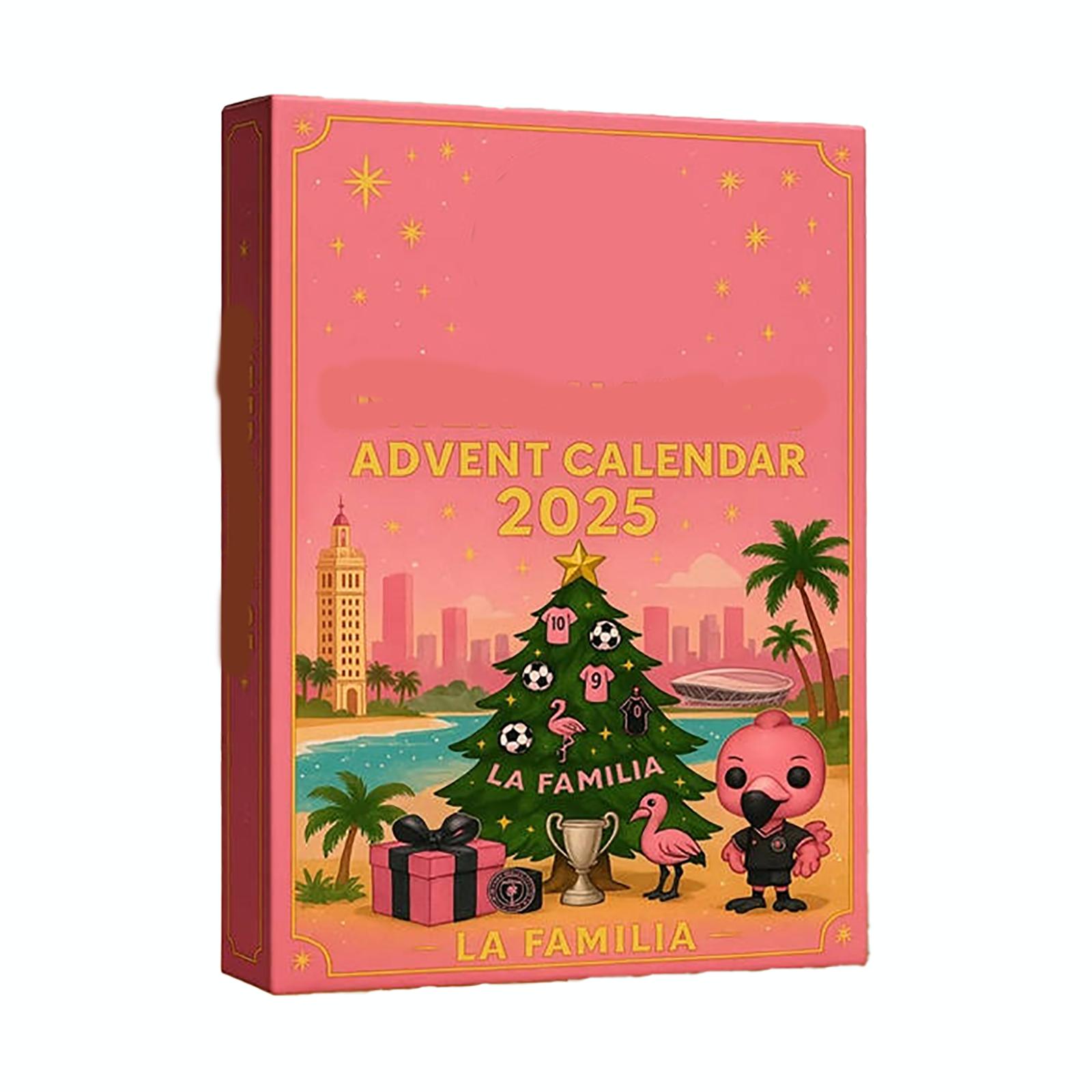 

2D Plane+airplane Box +24PC+ Miami Football Club Christmas Countdown Calendar Christmas Countdown One Size розовый