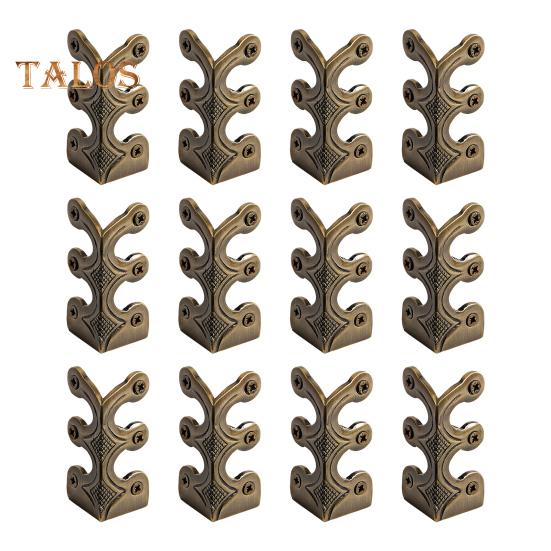 

12 шт. Защитные уголки для плинтусов, универсальные, простая установка, многоцелевые, для мебели, стола, угловые защитные приспособления, аксессуары бронзовый