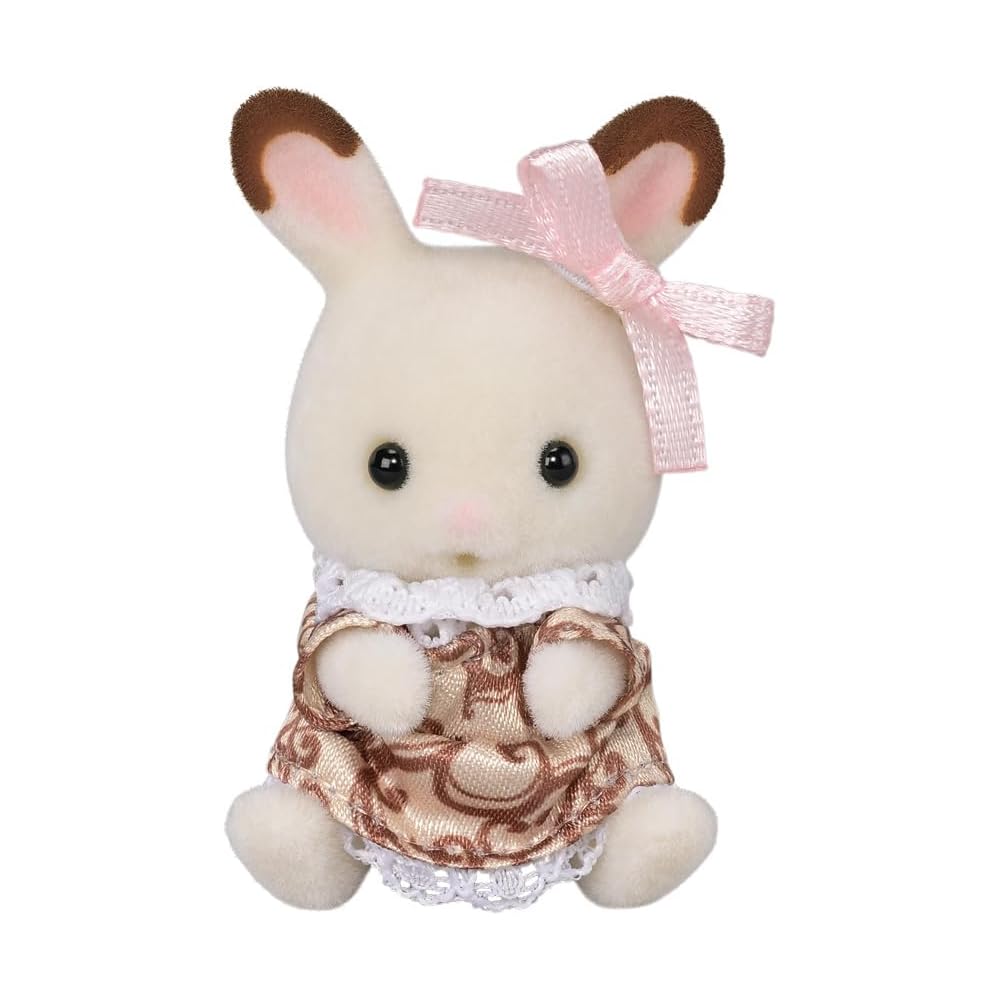 Sylvanian Families Chocolate Rabbit Family Anniversary Set Dollhouse Toy for Ages 3 and Up