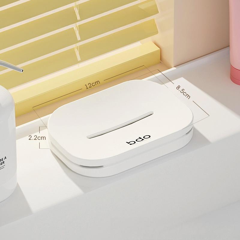 

Oval Double Drain Soap Box Creative Bathroom Toilet Handmade Soap Rack Face Soap Box Soap Box