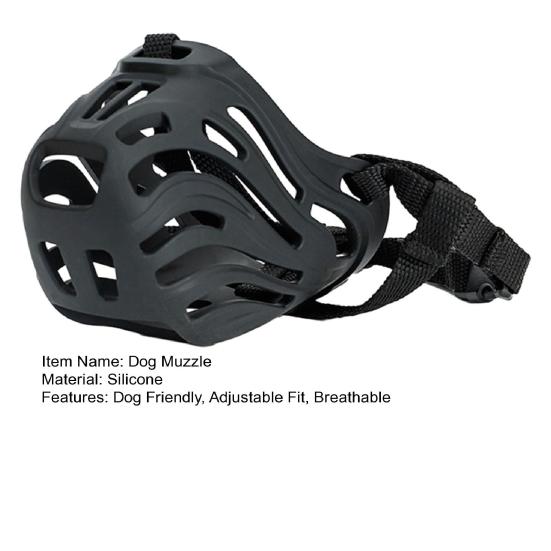 Silicone Dog Muzzle Professional Basket Muzzle Adjustable Dog Muzzle Prevents Eating Chewing And Barking for Large Medium Dogs Training