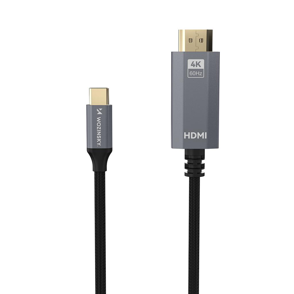 Kabel USB-C auf HDMI 4K 60Hz 1,8m - schwarz