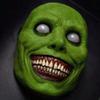 1 stk Halloween Skrekkmaske - Smilende Imp's Hvitt Demongesikt, Plast, Perfekt for Cosplay & Kostymetilbehør, Funky Tilbehør | Unikt Design