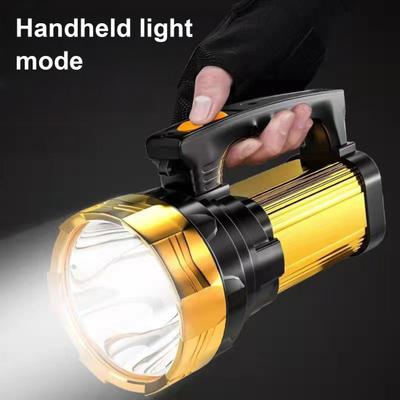 Ręczna latarka LED Wysokie lumeny Super jasna Wiele trybów oświetlenia Wodoodporna Ładowalna