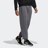 Adidas Alphabet Logo Print Loose Fleece-Lined Knit Sweatpants Men Bottoms Dark-Grey IB2741